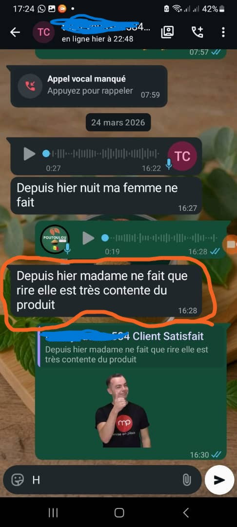 Témoignage WhatsApp