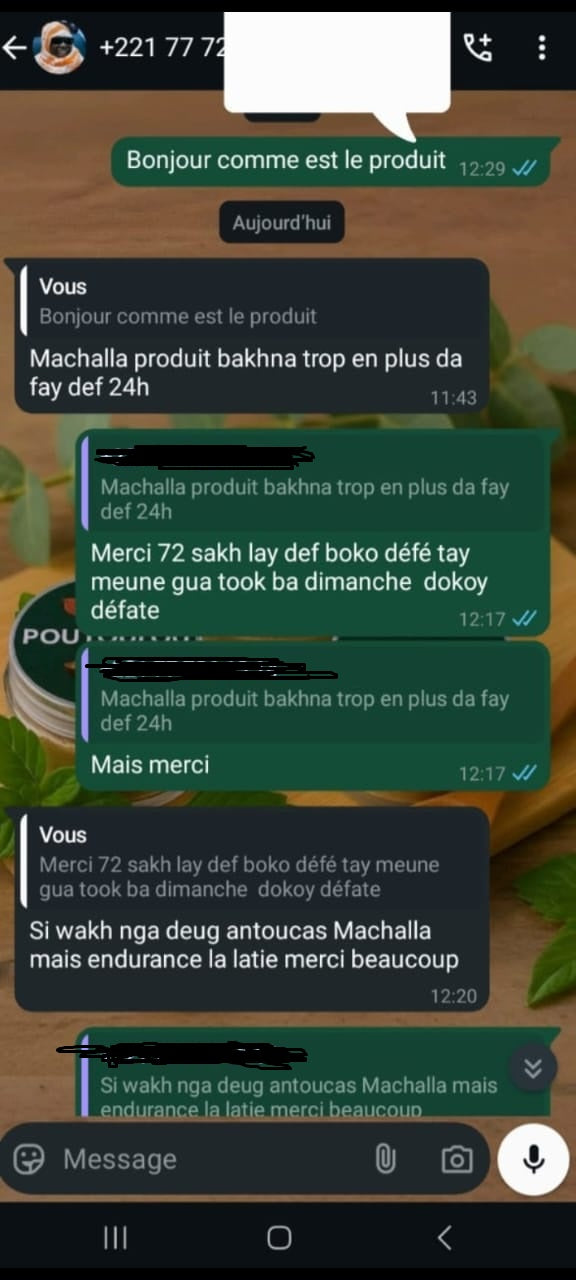 Témoignage client Poutoulou